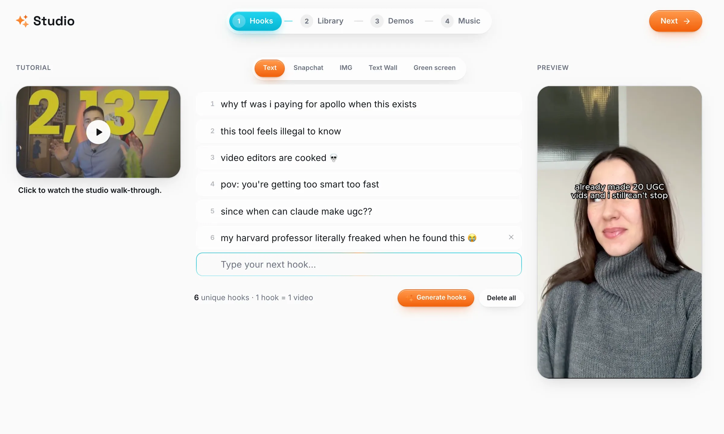 Add or generate your hooks