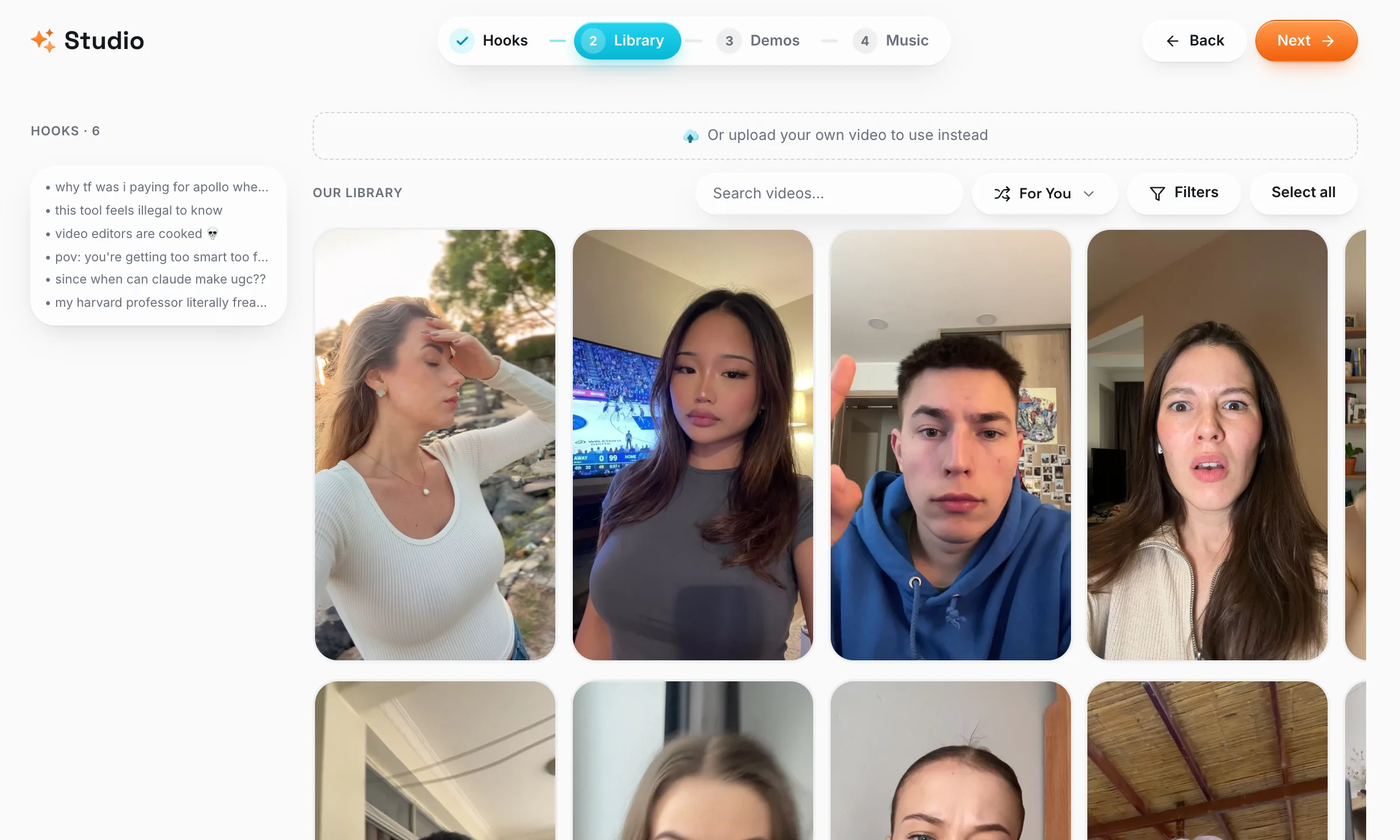 Pick your creators